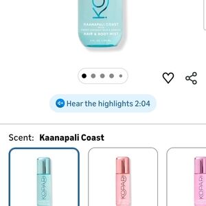 Kopari Kaanapali Coast Hair & Body Mist - Aqua